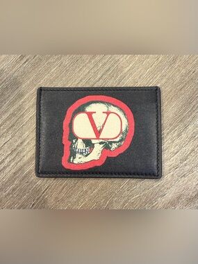 Valentino‎ Garavani X Undercover Skull Logo Card Holder